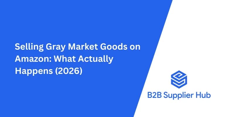 Selling Gray Market Goods on Amazon