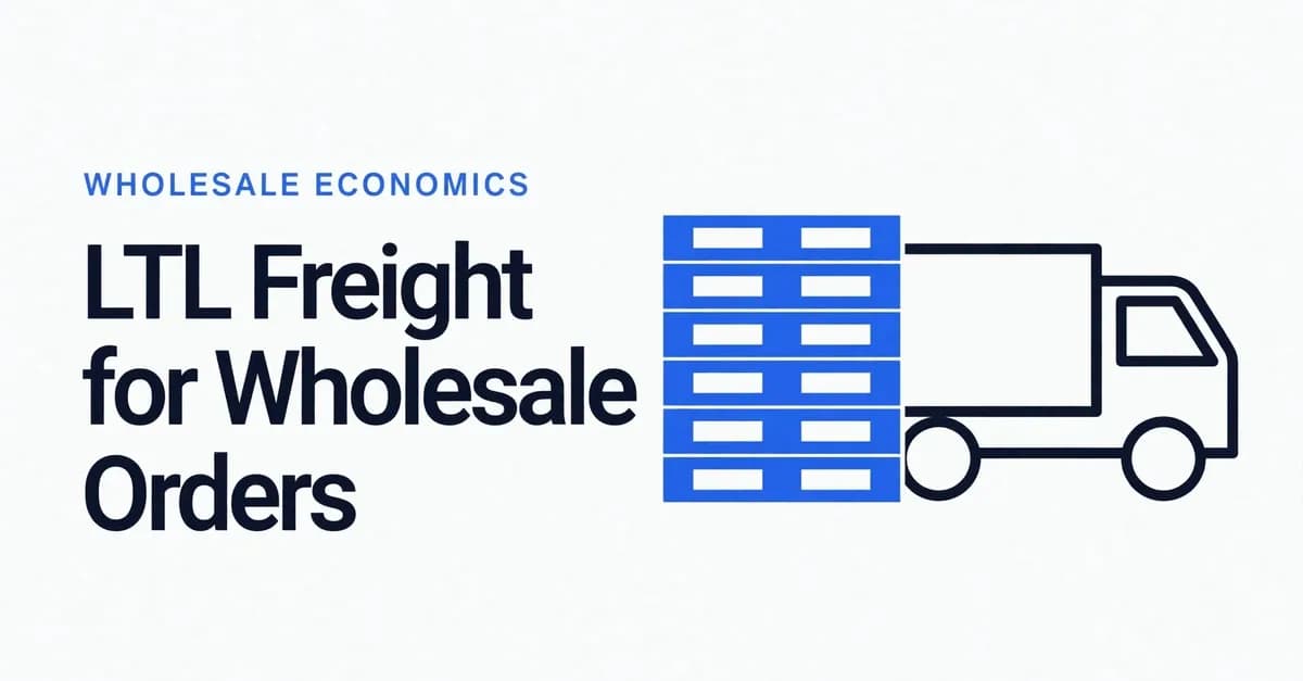 LTL Freight for Wholesale Orders: Class, Pallets, Quotes