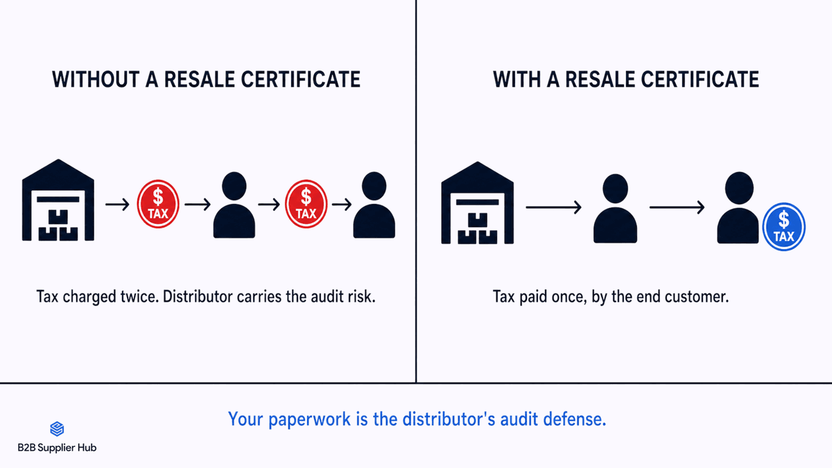 With a Resale Certificate vs Without a Resale Certificate