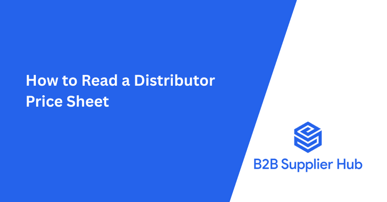 How to read a distributor price sheet: pricing tiers and quantity breaks explained