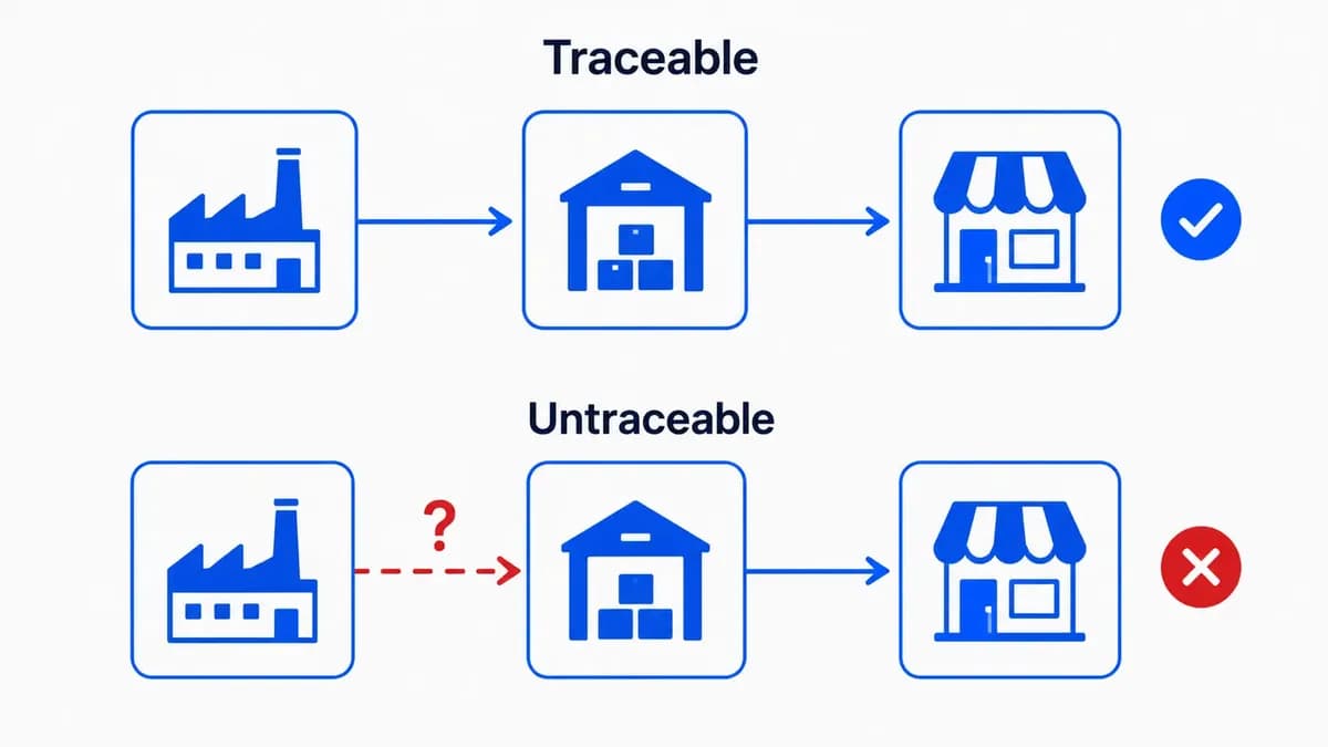 Traceable authorized supply chain vs untraceable gray market supply chain on Amazon
